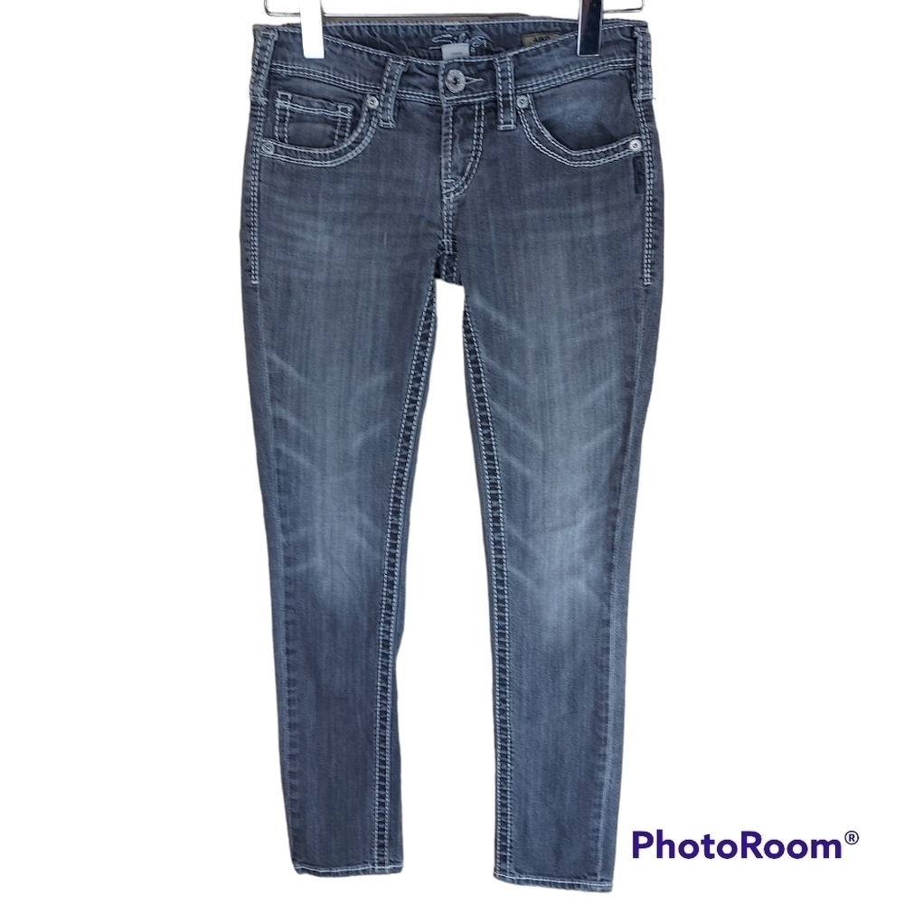 SILVER Aiko Skinny gray jeans size 26
